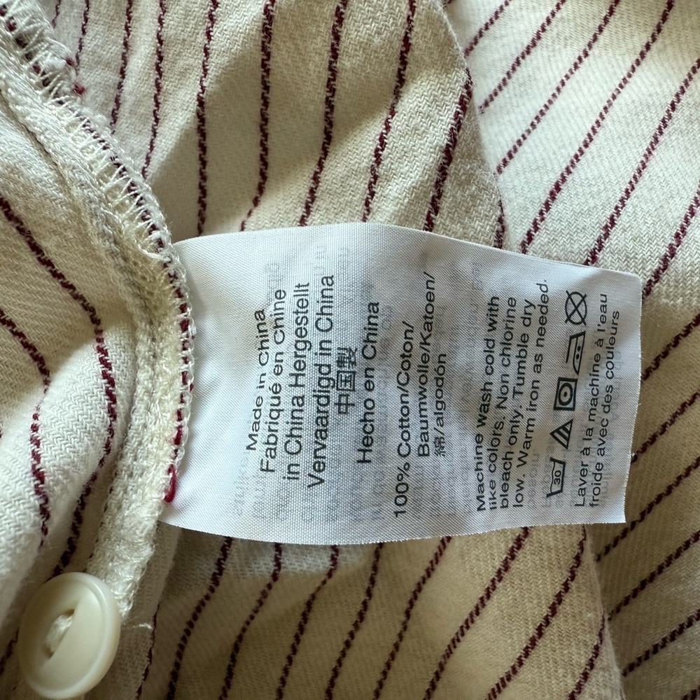 🤎 Madewell Striped Button-Down Shirt – Size M – Cozy, Cool, and Actually Useful - Picture 4 of 4